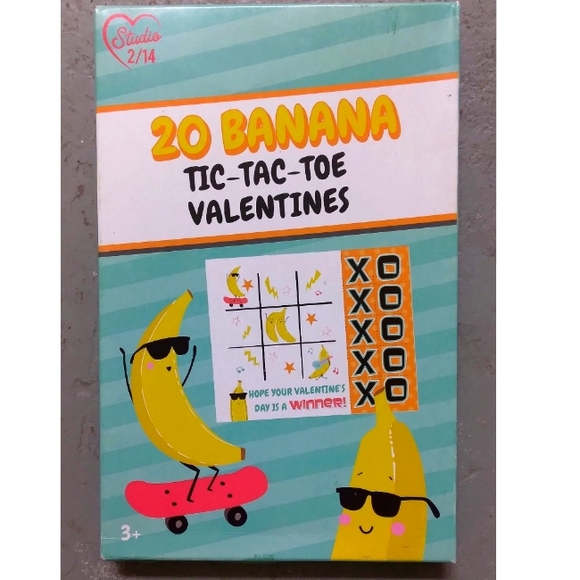 NIB | 20 Banana 🍌 Tic-tac-toe Valentine's - Picture 1 of 11